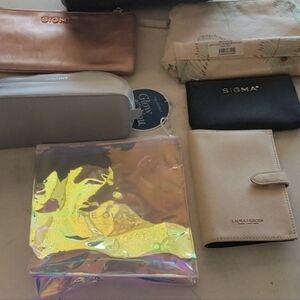 Lot Of 6 Cosmetic Bags